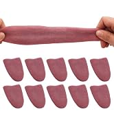 GOUDOGEDC 10PCS Halloween Fake Tongue False Tongue Horrific Tongue Prop Tricks Tongue Toys, Prop ...