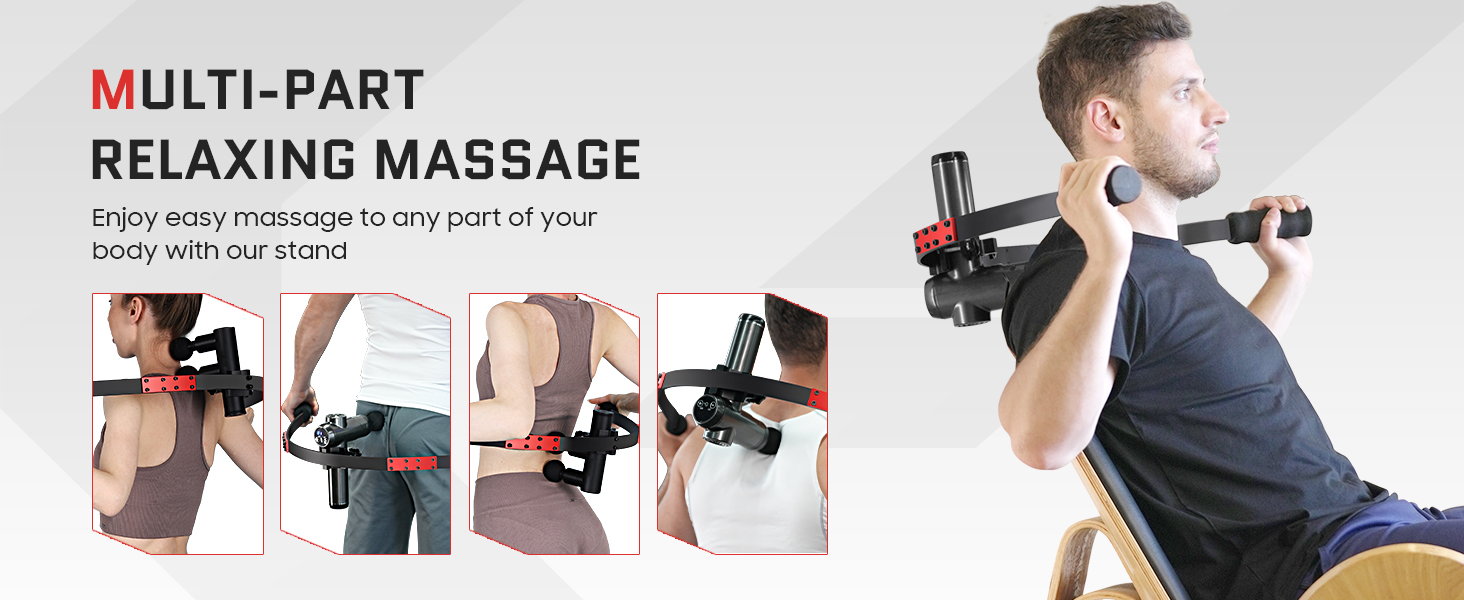 Massage Gun Holder hand held wall mount fascia stand rack bracket back Percussive muscle massagers