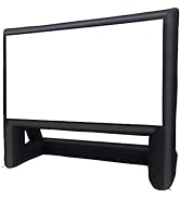 XHYCPY 16' Inflatable Outdoor Projector Movie Screen - Package with Rope, Blower + Tent Stakes - ...