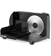 OSTBA Foldable Electric Food Slicer, Adjustable Thickness 0–15mm, 6.7” Stainless Steel Blade, 150...