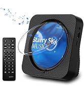 CD Player Portable Bluetooth 5.1 Desktop CD Player with HiFi Sound Speakers,Remote Control,Dust C...