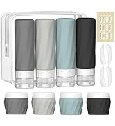Silevoler 14pack Travel Bottles for Toiletries, TSA Approved Travel Size Toiletries Containers Se...