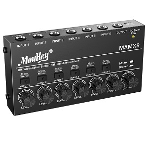 Moukey ultra-low-noise 6-channel line mixer