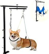 Mluyeri 360 Rotatable Dog Grooming Arm with Clamp, Foldable Adjustable Height Grooming Table Arm ...