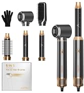 AVENHO 5 in 1 Hot Air Styler, Hair Dryer Brush with Auto Wrap Curlers, 3 Heat Settings, Fast Dryi...