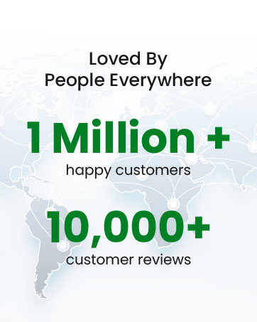 Quality products recognized and loved by our customers with more than 10000 positive reviews.