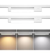 TuyuBEE 3 Color Linear H Type Track Lighting Heads, LED Track Light Heads Dimmable Track Lighting...