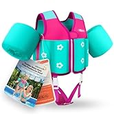 Kids Pool Floaties 1-2-3-5-7-9 Years Old, Toddler Swim Vest 20-30-50-70 Pounds, Comfortable Exten...