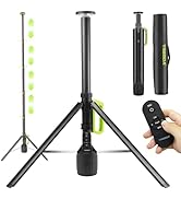 Tresda LED Work Lights on Stand, 3000LM Telescopic Camping Light with Remote, 8.4 FT Hight Light ...