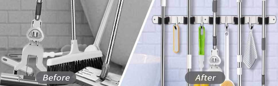 broom holder wall mount