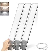 VYANLIGHT Rechargeable Motion Sensor LED Lights, Smart Under Cabinet Lights, LED Stick-On Magneti...