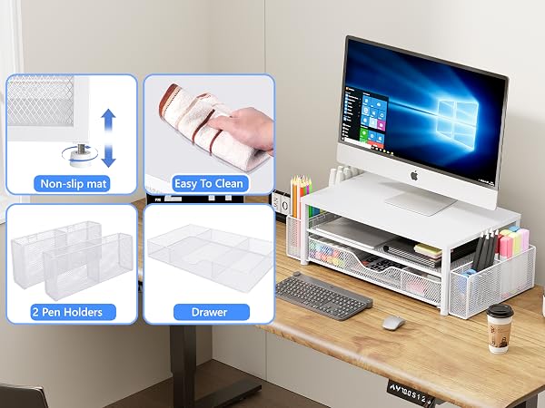 monitor stand for desk organizers and accessories computer stand riser office organization desktop