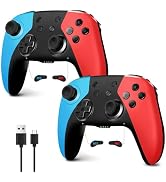 AceGamer 2 Pack Wireless Controller for Nintendo Switch/Lite/OLED, Hall Effect Joystick for Switc...