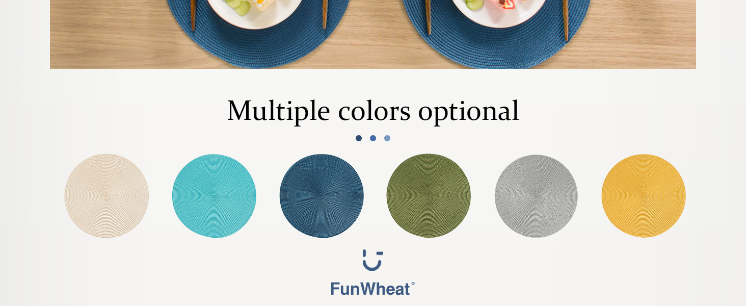 color placemats