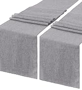 Burlap Table Runners Gray Jute Farmhouse Table Runners Burlap Rolls Table Fabric for Wedding Holi...