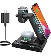 Wireless Charger 6 in 1,YiJYi 15W Fast Charging Station for Apple iWatch SE/6/5/4/3/2/1,AirPods P...