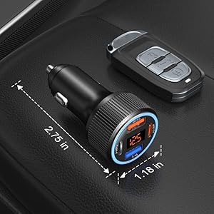 mini compact metal car charger adapter