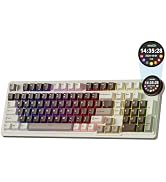 RK ROYAL KLUDGE N99 Wireless Mechanical Keyboard with Smart Display Screen & Knob, BT/2.4G/USB-C,...