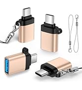 USB-C to USB Adapter 4Pack, High-Speed Data Transfer USB C Male to USB A Female OTG Converter Com...