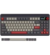 Womier Retro 75% Gaming Keyboard with OLED Display&Knob, M87 Pro Bluetooth 5.1/2.4GHz /USB-C Wire...