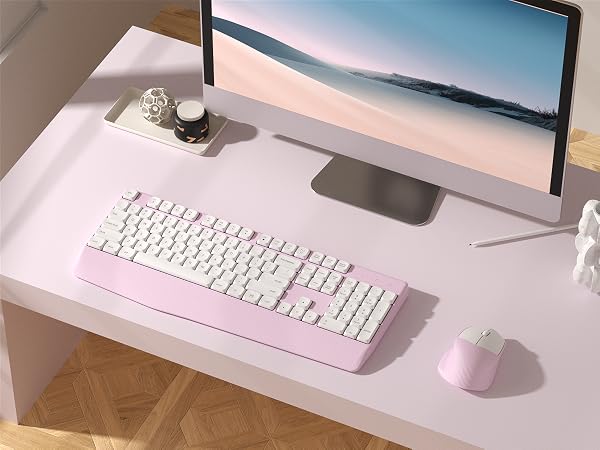 Pink Wireless Keyboard