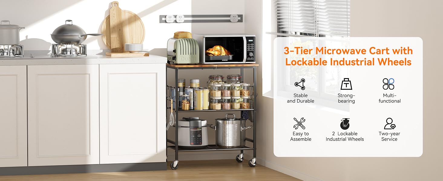 microwave cart