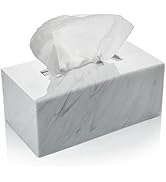 Acrylic Tissue Box Holder, Clear Tissue Box Dispenser for Facial Tissue, Napkins, Dryer Sheets. P...