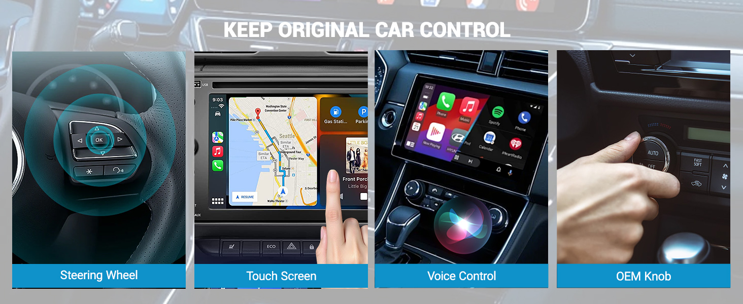 wireless carplay adapter apple iphone tiktok netflix youtube ai magic box