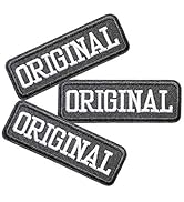 U-Sky Sew or Iron on Patches for Clothes, Pack of 3pcs Cool Letter Patches Original Slogan Patch ...