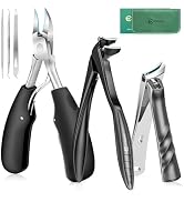 Upgrade Long Handled Toenail Clippers for Seniors with Lock, Large Toe Nail Clippers for Thick To...