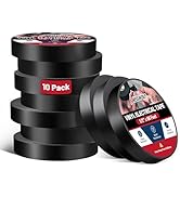 RED WOLF Vinyl Electrical Tape 1/2"-66Ft 10 Pack, UL CSA Listed PVC Electric Tape 7 Mil Thick Fla...