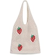 Sightor Crochet Tote Bag, Mesh Beach Bag Knit Summer Hobo Bag Vacation Boho Tote Bag for Women