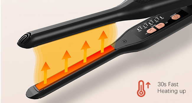 fast heating up for quickly styling