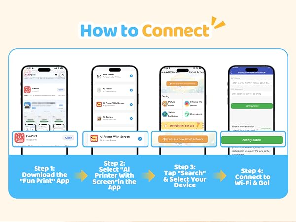How to connect the device