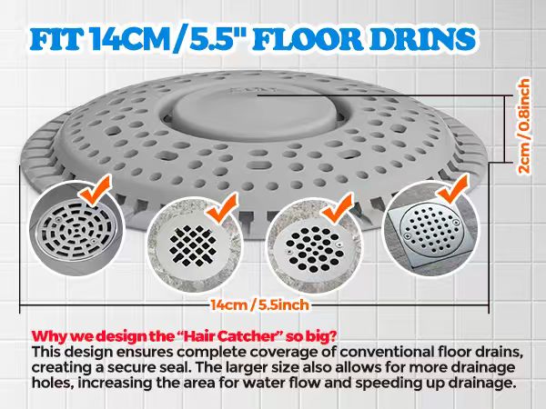 shower hair drain catcher