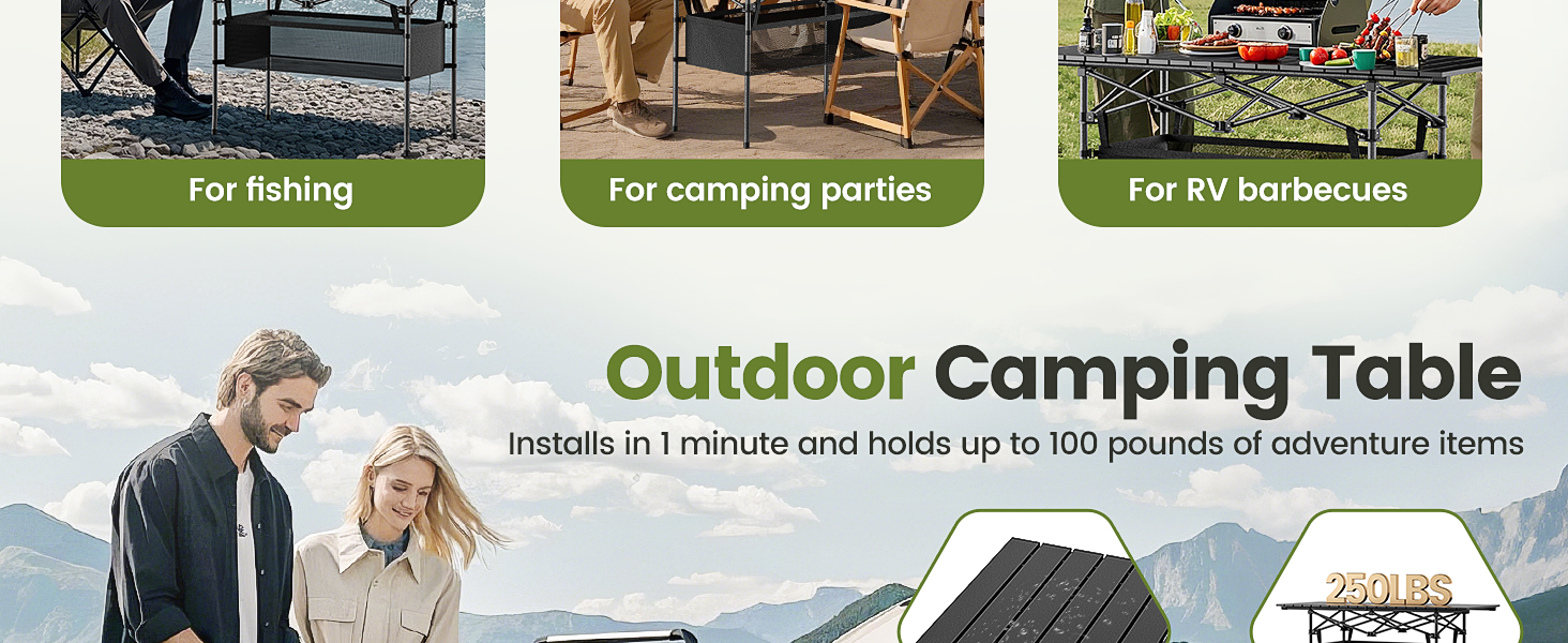 portable camping table