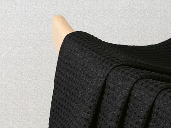 black textured shower curtain