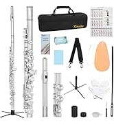 Kmise Closed Hole C Flute, Responsive Flute Instrument, Premium and Durable Flutes with Gig Bag, ...