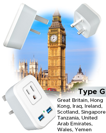 uk ireland power adapter