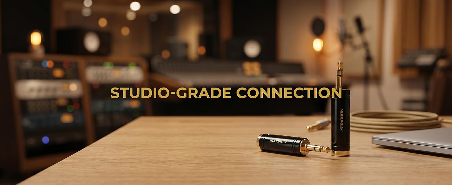 3.5mm to 1/4'' Stereo Audio Adapter, 3.5mm to 1/4'' (6.35mm) Headphone Adapter