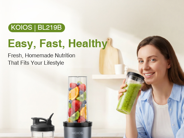 KOIOS BL219B Smoothie Blender for Shakes and Smoothies,perfect for kitchen