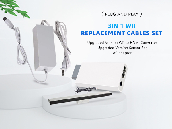 3 IN 1 WII REPLACEMENT CABLES SET