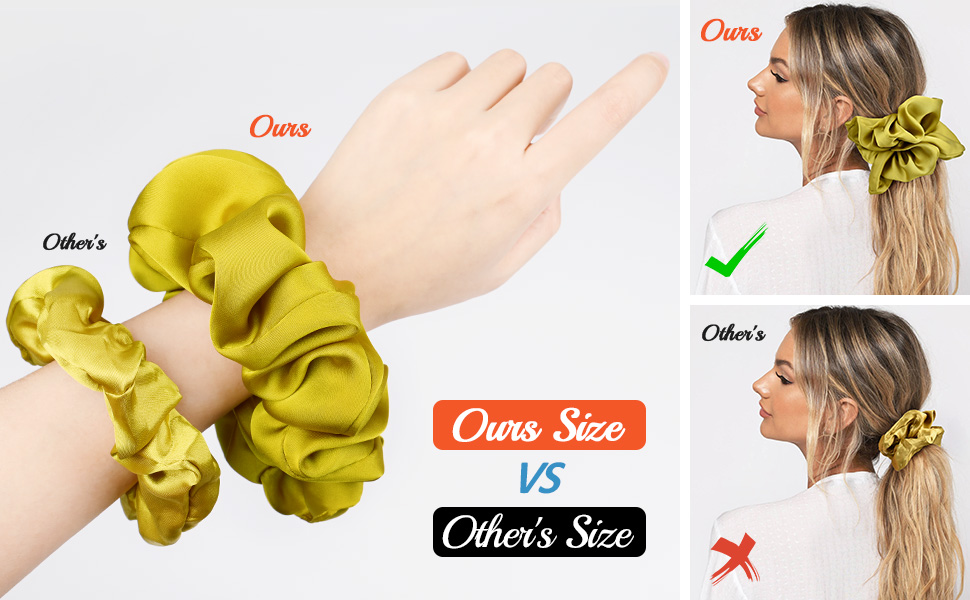 large size scrunchies