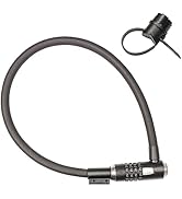 Kryptonite KryptoFlex Bike Lock Cable, 2FT/6FT Long 15mm Thick Heavy Duty Braided Steel Cable Ant...