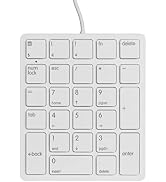 Merdia Numeric Keypad Wired Num pad 26 Keys Portable Keypad USB External Mini Slim Keyboard Magic...