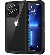 Lanhiem for iPhone 13 Pro Max Case, IP68 Waterproof Dustproof Shockproof Cases with Screen Protec...