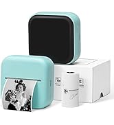 Phomemo Mini Sticker Printer- M02X Inkless Pocket Printer Blutooth Thermal Portable Sticker Maker...