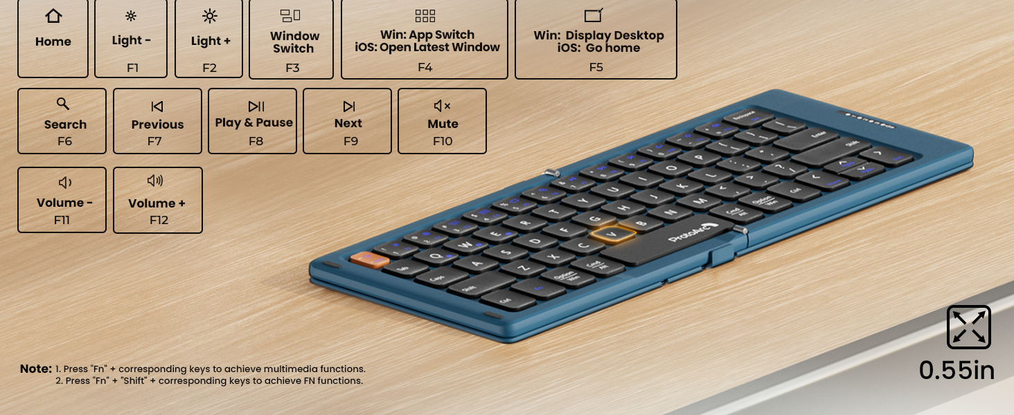 XK04 keyboard for travel
