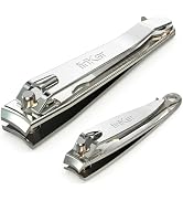FiriKer Nail Clippers with Nail File, Fingernail Clipper, Toe Nail Clippers | Nail Clipper Set (S...
