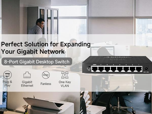 8-Port Gigabit Desktop Network Switch
